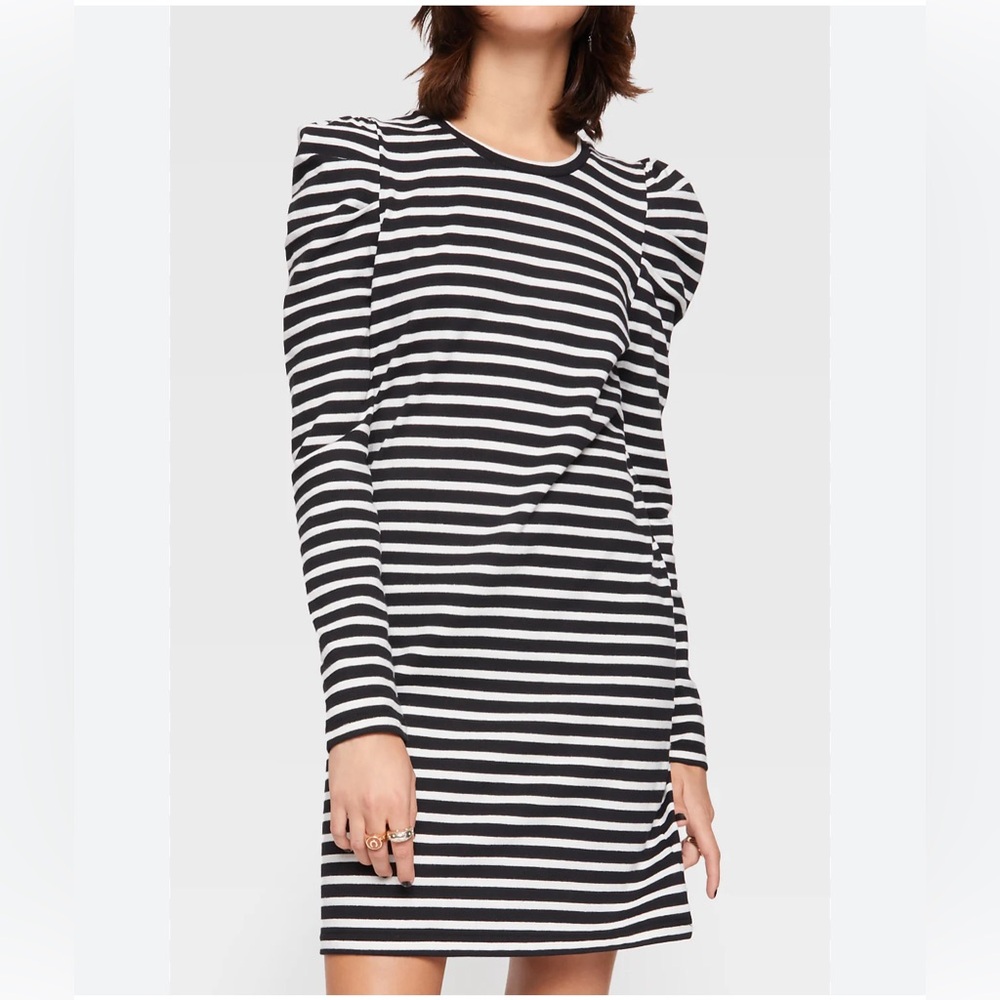 Rebecca Minkoff Talia Puff Sleeve
Striped Long Sleeve T-Shirt Dress size M